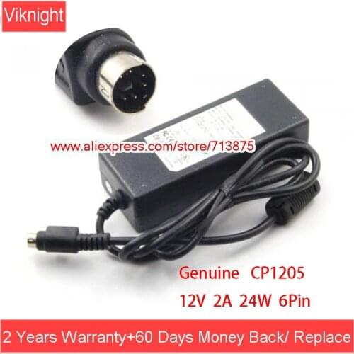 Genuine 24W 12V 2A 6 Pin CP1205 AC Adapter Mobile Hard Drive Laptop Charger Power Supply