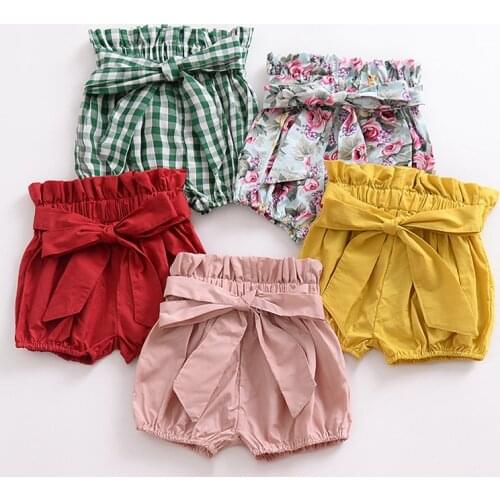 1-6 Years Baby Girl Shorts Outfits Newborn Kids Pure Cotton Comfortable and Breathable Shorts Girls Summer Casual Shorts