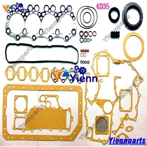 For Mitsubishi 4D35 4D35T Full Gasket Set ME996360 With Head Gasket ME01111B For CAT & KATO Excavators 4D35 Diesel Engine Parts