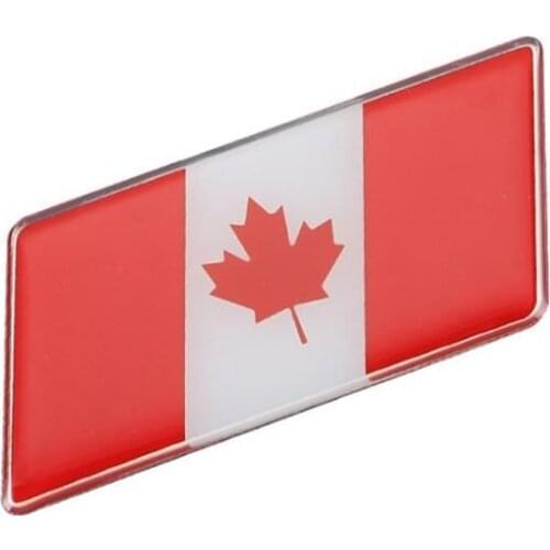 Northen American Snowy Country Canada Canadian National Flag Rectangle Styling Car Stickers Automobile Motorcycle Accessories
