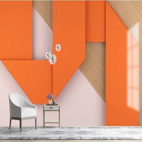 Modern 3D Stereoscopic Geometric Wall Art Decor Murals Custom Any Size Home Interior Living Room Bedroom Wallpaper Designs Paper