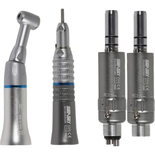 Yabangbang NSK Style Dental Low Speed Contra Angle Handpiece & Stright Nose & 2/4 Hole Air Motor