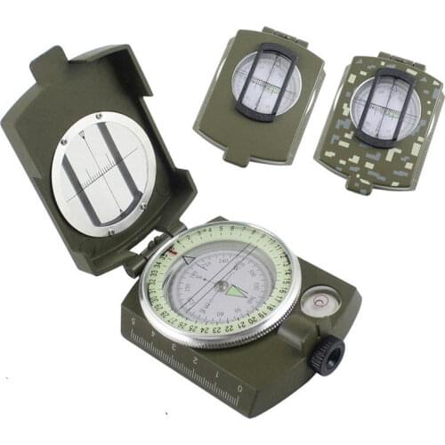 Camping Survival Compass Military Sighting Luminous Lensatic Waterproof Compass Geological Digital Compass Outdoor Equipment