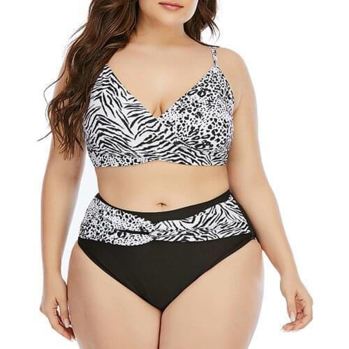 Zebra Print Bikinis for Women Swimsuits Set Sling Push Up Bikini Top High Waisted Bikini Bottoms Sexy Plus Size Swimsuits