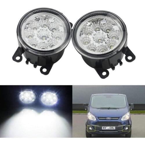 2x 9 LED DRL Fog Lamps Daytime Running Lamp Car-styling 6000K For Mitsubishi TRITON L200 OUTLANDER 2