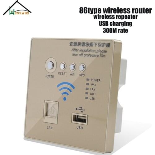 86 type PPPoE wall router wifi with 300Mbps Wireless transmission rate