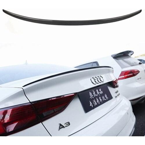 A3 S3 8V Carbon Fiber Rear Trunk Lip Spoiler Wing For Audi A3 S3 8V Sedan 2014-2017 S Style