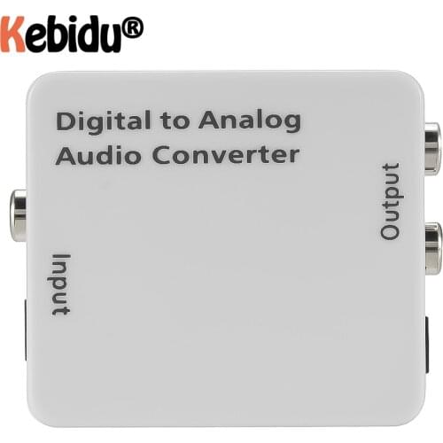 Audio Adapter Optical Coaxial Toslink Digital To Analog Audio Converter RCA L/R 3.5mm Signal To Analog Adapter New With Cable