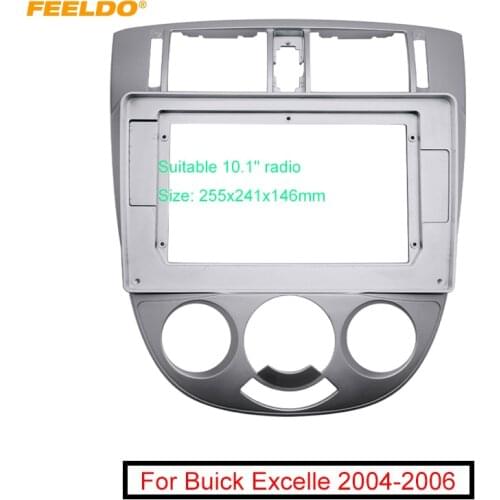 FEELDO Car Stereo 2IN Panel Fascia Frame Adapter For Buick Excelle 10.1 Inch Big Screen Dash Fitting Plate Frame Trim Kit