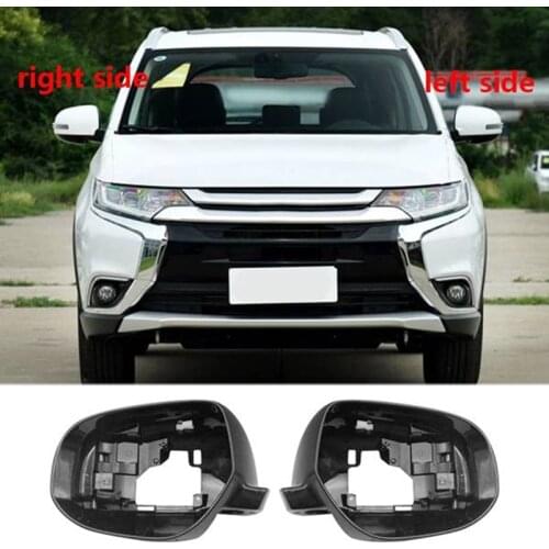 Car Outside Rearview Mirror Frame Left & Right Side Rear View Mirror Cover Hood Lid for Mitsubishi Outlander 2013-2018