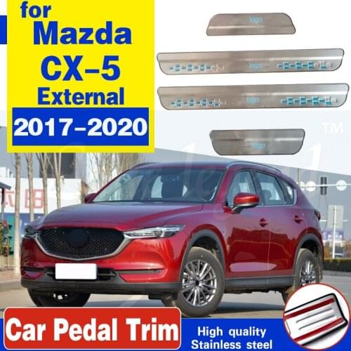 Car Styling for Mazda CX-5 Accessories 2017 -2020 CX 5 CX5 Door Sill Sills Pedal Cover Scuff Plate Guard Protectors Car Sticker