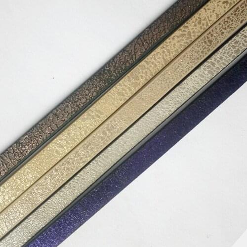 1 Meter Flashy Matte Scrawl Art 5*2mm Flat Flat Leather Cord For Bracelet Making Rope DIY Fashion Jewelry AccessoriesFittings