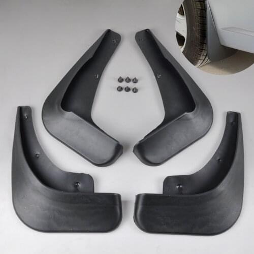 DWCX New 4Pcs /Set Car Styling Black Mud Flap Flaps Splash Guard Mudguard For Mitsubishi Lancer Sedan 2003 2004 2005 2006 2007