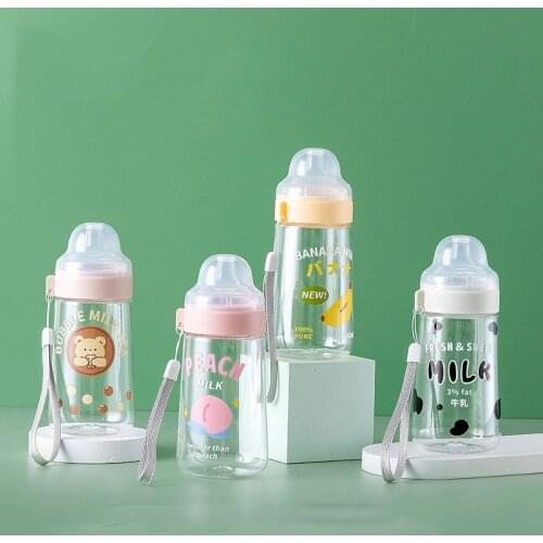 Milk Flavored Beverage Bottle Cup Plastic Children Ladies Cup Net Red School Drink Accompanying Cup Summer Office Large Capacity