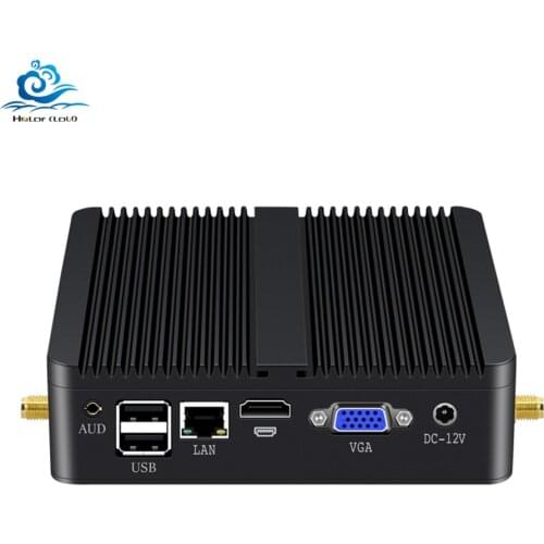 BEBEPC Fanless Mini PC Intel Core i3 4005U i5 4210Y 5300U Celeron 2955U HDMI WIFI 8*USB DDR3L Mini Computer Office Gaming PC