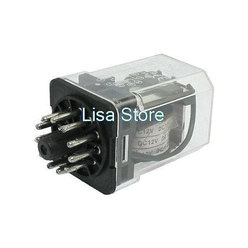 JTX-3C DC 12V Coil 7.5Amp 250V AC 10A 30V DC Power Relay 11 Pins 3PDT