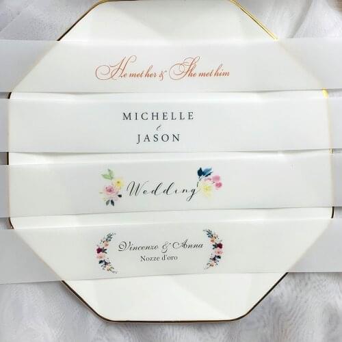 50X Vellum Belly Band Personalized Print Wedding Card Wrap, Editable Tracing Bling Invites Belt