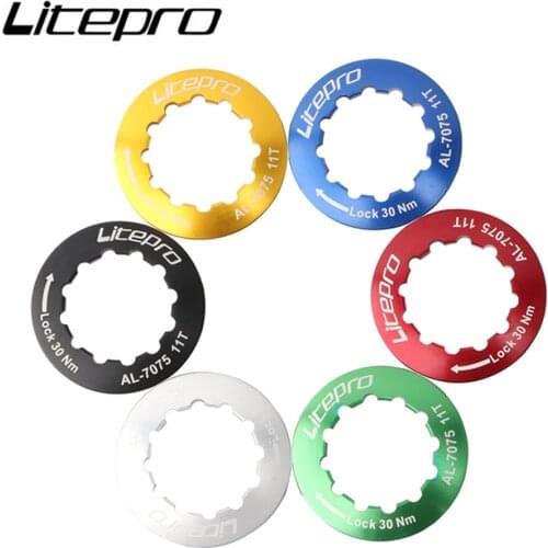 Litepro MTB Mountain Road Bike Cassette Flywheel Cover Folding Bicycle Aluminum Alloy Freewheel Cap Ring Lock
