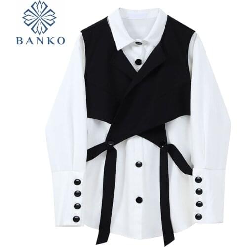 Mina Happiness Black And White Blouses