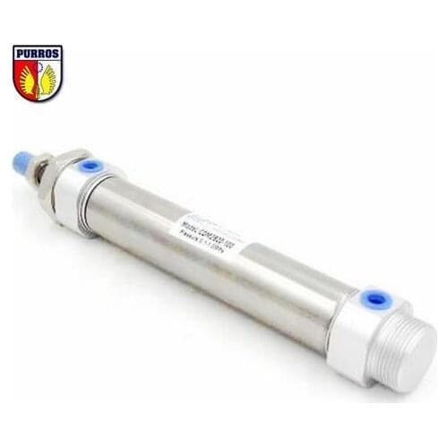 CDM2B 20 Stainless steel Mini cylinder, Bore: 20mm, Stroke: 25/50/75/100/125/150/175mm