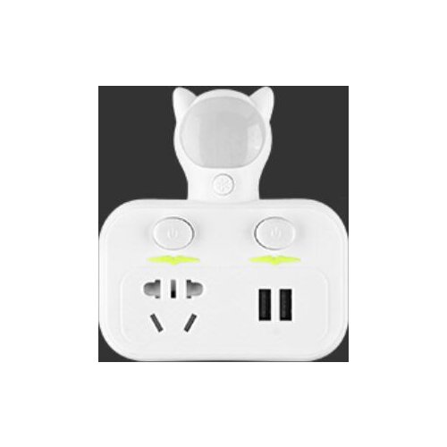 Multipurpose one-turn multi-power socket Plug adaptor Smart socket converter with lamp