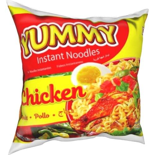 Instant noodles soft flannel sofa decoration and household cotton pillow cover sofa seat decoration car pillow cover