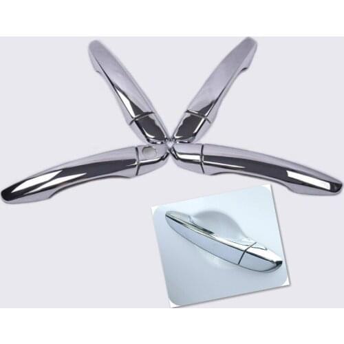 New Chrome Car Door Handle Cover Trim Sticker for Hyundai I35 2017 2018 2019 2020 Car Styling Accessories decal protector