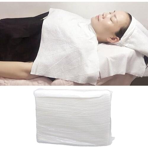 50/100 Pcs Disposable Hair-drying Towel Hairdresser Barbershop Hotel Foot Bath Salon Non-woven Fabric Beauty Hair Dry Towel