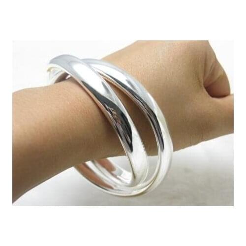 Wholesale Fashion Jewelry Bracelets ,M925 Stamped M925 Silver color Bracelets & bangles . Nice Jewelry. Good Quality B121