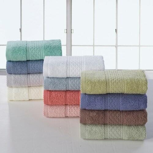 32*73cm 100% pure cotton pure color face towel for adults and children quick-drying travel gym camping sports soft towel