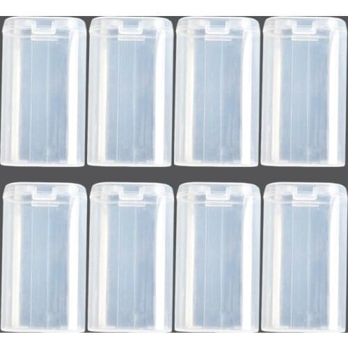 Durable 8pcs 2X18650 Battery Holder Case 18650 Battery Storage Box Rechargeable Battery Power Bank Plastic Cases