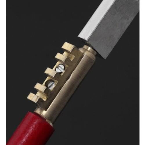 Professional Diamond Antislip Wood Handle Oil Feed Glass Cutter Cutting Tools A0KF