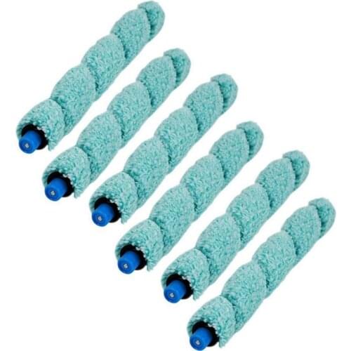 TOP!-6Pcs Floor Washing Robotic Cleaner Main Brush Replacement for Ilife W400 Floor Washing Robot Parts Accessories