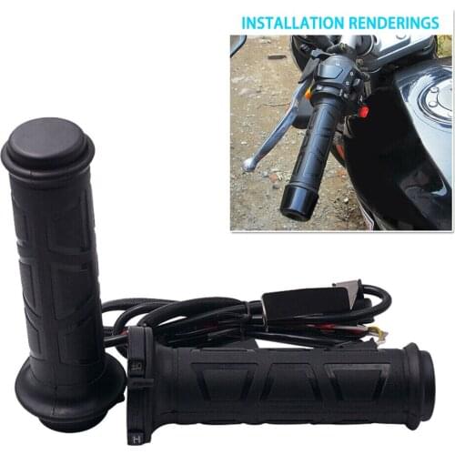 2pcs 12v Motos Motorcycle Handlebar Electric Heated Grips Handle Handlebar Warmer Manillar Motocicleta Hot Sale