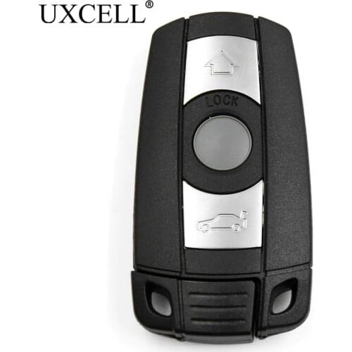 UXCELL 3 Buttons Insert Key Fob Remote Case Shell Replacement for KR55WK49127 KR55WK49123 For BMW 1 3 5 7 Series E90 E92 E93