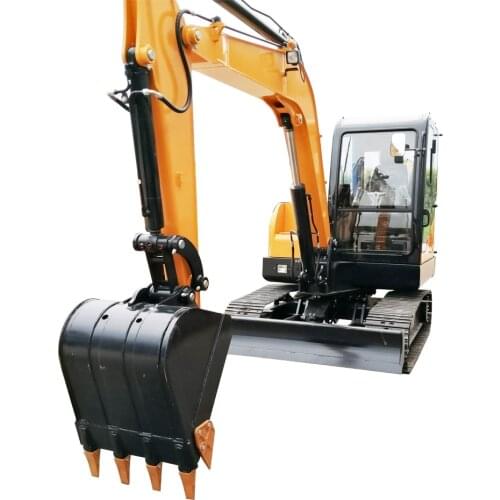 Construction Machinery 6.5T Mini Crawler Excavator With Kubota Engine CE Excavator