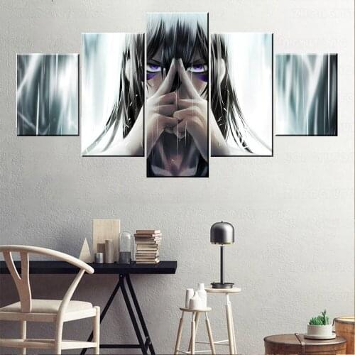 High Quality Canvas Printed Painting 5 Panel Anime One-Punch Man Sonic Poster Home Decorative Bedroom Wall Art Modular Picture