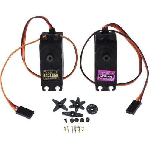 1pc MG945 MG946 Upgrade Rc Metal Gear Torque Servo For Boat Car Metal Servo