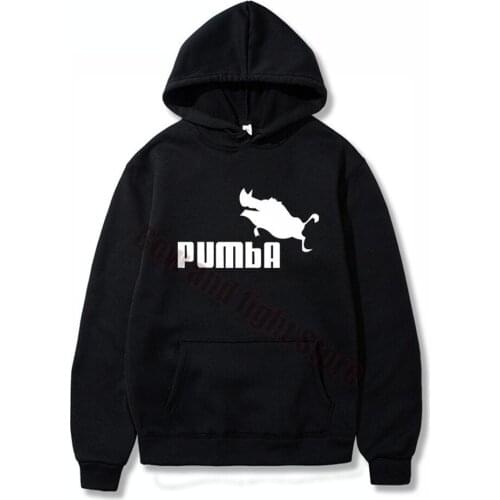 2021 funny tee cute Hoodies homme Pumba men casual tops Spring Autumn Fashion Brand Men and women Sweatshirt hoody Tops