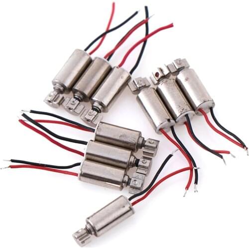 5PCS/10PCS DC Micro Vibration Motor Cell Phone Coreless Vibrator DC 1.5-3V Motors & Parts 4.4x4.4mm