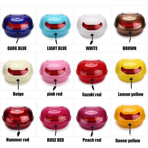 Motorcycle ABS Luggage Bag Trunk Lock Storage Box Warning Reflection Seat Bolso Moto Toolbox Summer Bags Package Box