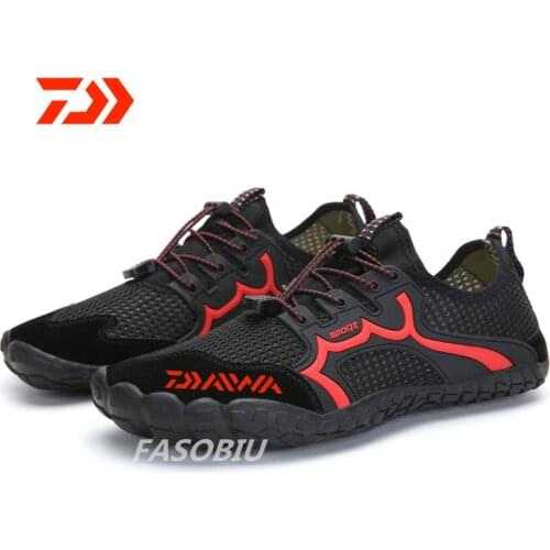 Daiwa Hiking Fishing Shoes Non-slip Hiking Boots Outdoor Sports Quick-drying Breathable Wear-resistant Fishing Mens Shoes