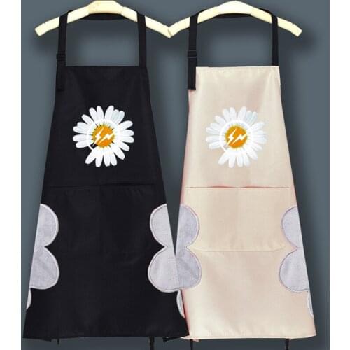 Home kitchen apron cute Japanese waterproof and oil-proof female fashion Korean skirt adult work clothes custom logo