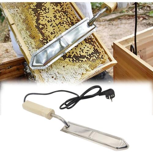 European Standard Plug 220V Electric Stainless Steel Extractor Uncapping Knife Cut Bee Hive Honey Scraper