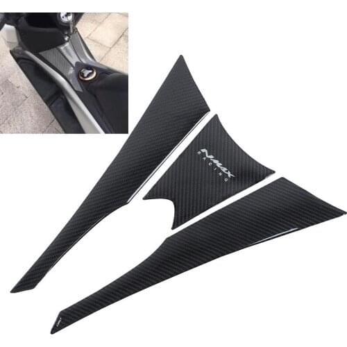 FASP tank pad carbon fiber stickers 3D gel protect fishbone from scratching decorative decals for NMAX Motorcycle