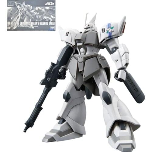 BANDAI Gundam PB HG 1/144 MS-14JG Shin Matsunagas Gelgoog Jager Model Kids Assembled Toy Robot Anime Action Figure Collections