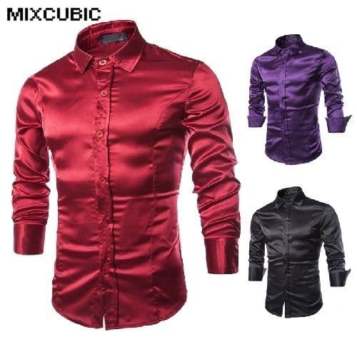 Мужские приталенные рубашки MIXCUBIC China At AliExpress