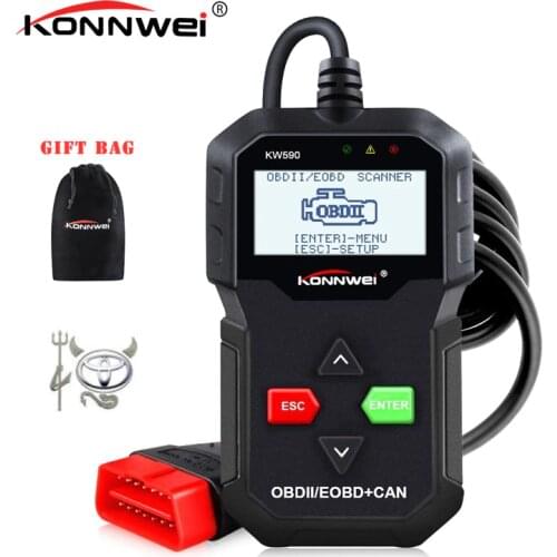 OBD2 Scanner KONNWEI KW590 OBD 2 Auto Diagnostic Tool Car Tools Russian Language OBD 2 Auto Scanner Obd 2 Diagnostic Scanner