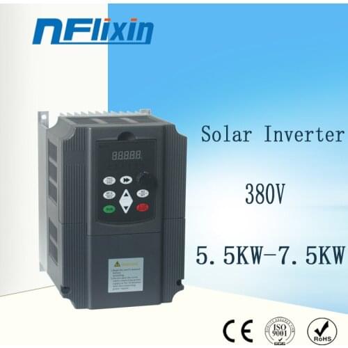 Inverter DC to AC three-phase converter PV solar 380V 7.5kw/11kw with MPPT Control for solar pump