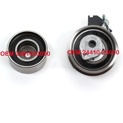 Timing Belt Idler Pulley Engine Timing Belt Tensioner For 05-10 Hyundai Elantra Tiburon Tucson Soul 2.0L OEM 24810 24410-23050